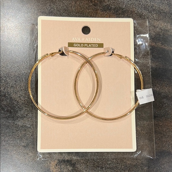 Ava & Aiden Jewelry - Ava & Aiden Gold Plated Hoop Earrings